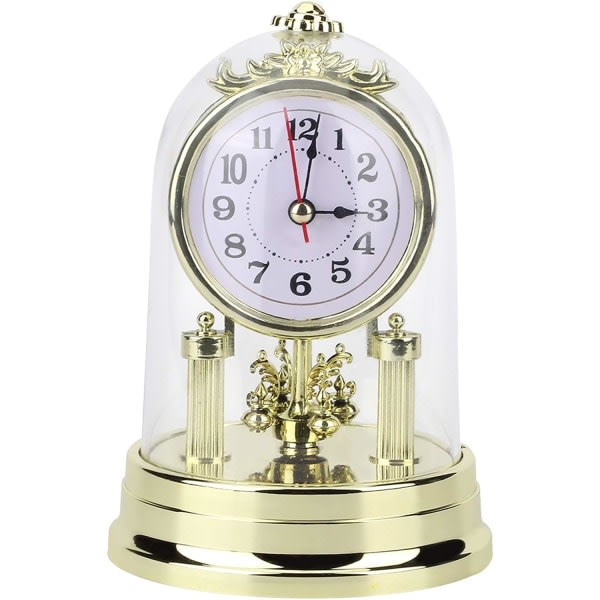 Galaxy Bordsklockor, europeisk retrostil vardagsrumsklocka, digital väckarklocka, antik tyst bordsklocka