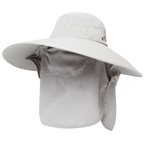 Solhatt for fiske, sommer, utendørs klatring (khaki
