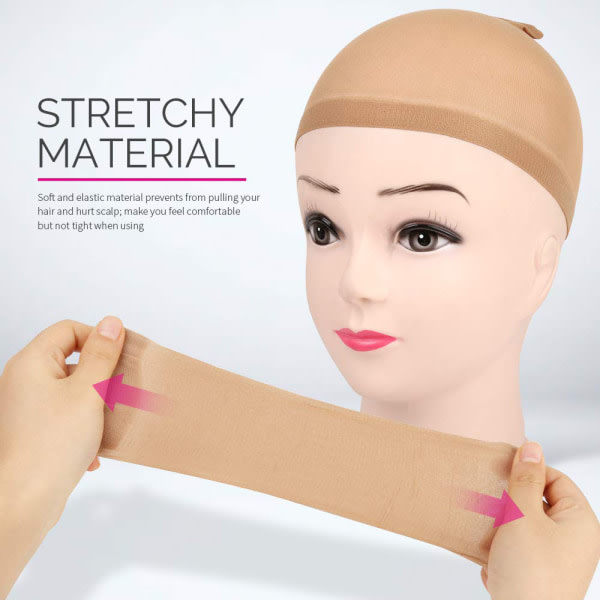 TG 6 st Stretchy Wig Caps - Bekvämt og sikkert hårbeskyttelse
