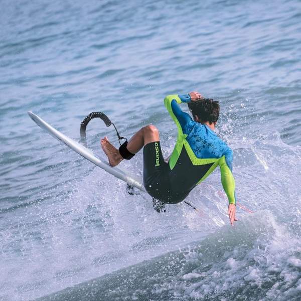 SUP Leash - Coiled Surfboard Leash - 10 fots SUP Leash - Stand Up Paddleboard Leash, Longboard, Paddleboard Tilbehør - SUP Tilbehør