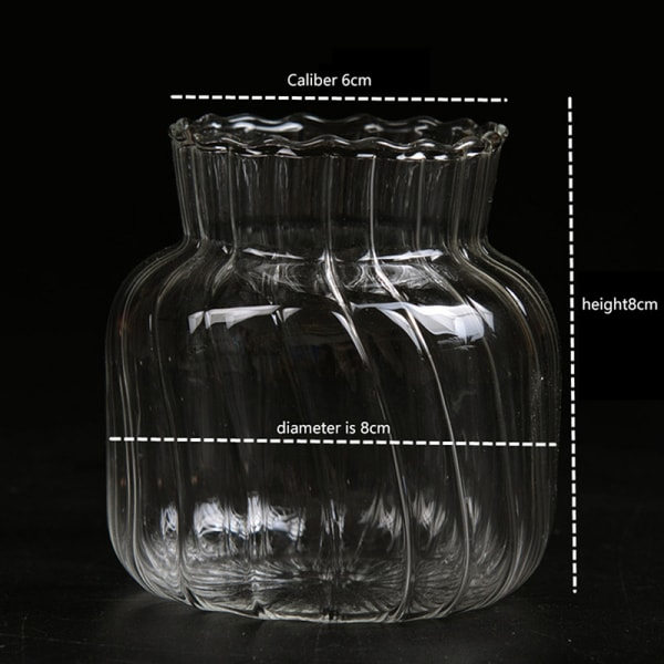 Transparenta glasvaser för flaska blomkruka Nordic Creative D