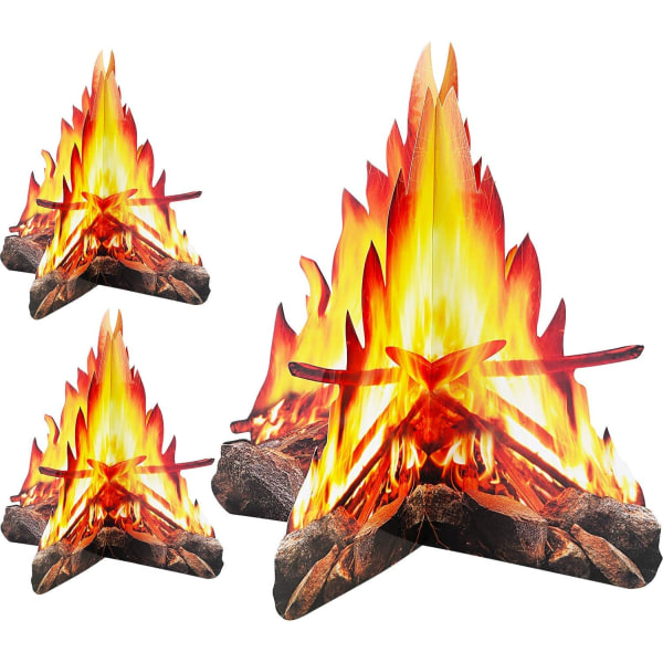 12 tum h?g artificiell eld 3D Fake Flame Paper Flame Torch Ce