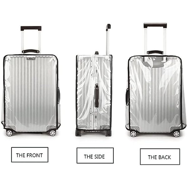 TG Transparent PVC Resväska Skydd Bagageskydd Vattentät Resedräkt