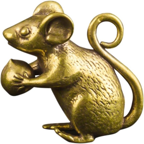 Galaxy Fortune Mouse Staty M?ssing Lucky Rat Statu Wealth Amulet Hemdekorationer