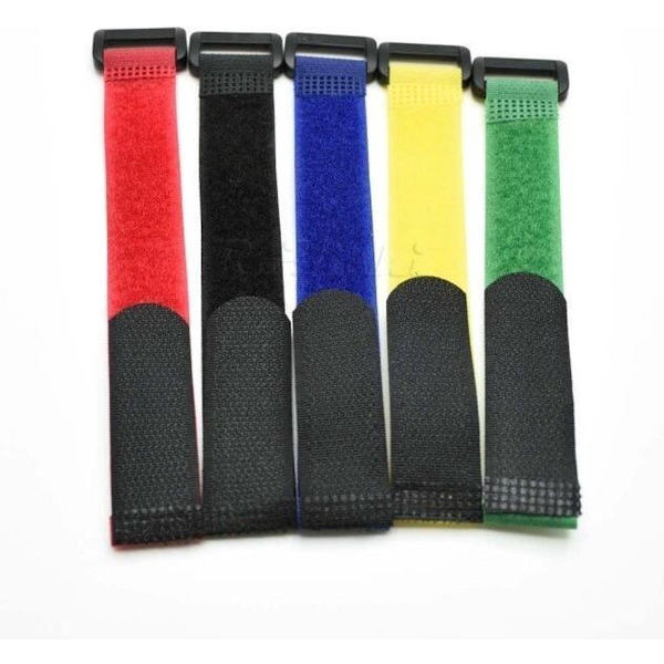 Borrelåskabelbinder - 15cm - Svart - 10 stk