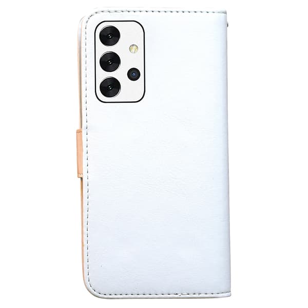 Samsung Galaxy A32 5G - Lærveske / Beskyttelse Hvit_max Vit