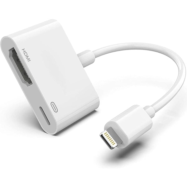 Lightning Digital AV-sovitin iPhone- ja iPad-laitteille Apple MFi -sertifioitu