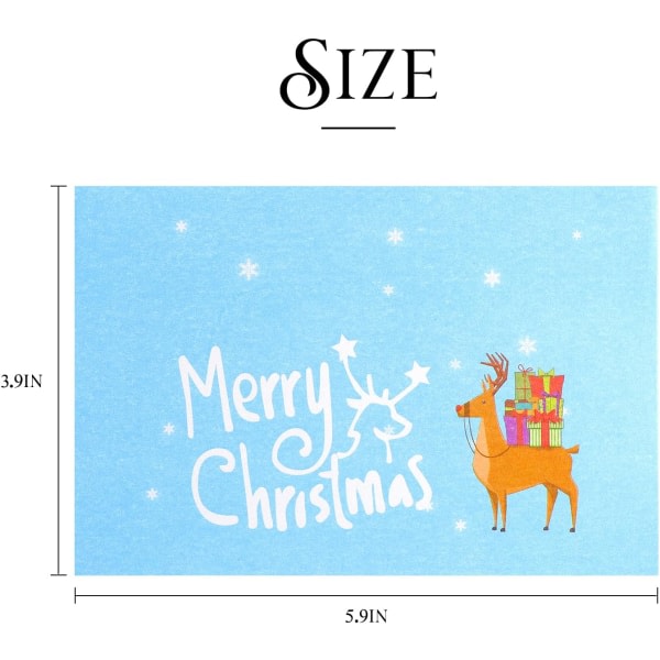 Galaxy 4 ST 3D herlig julekort, popup-kort for semesterpaper for barnfamilie