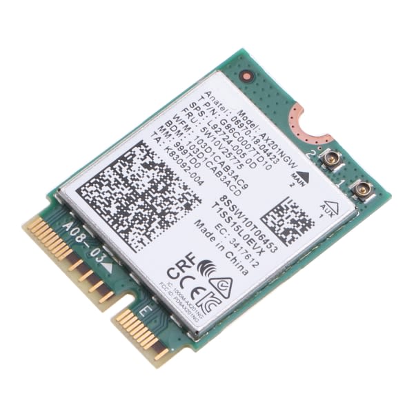 AX201NGW for M.2 CNVio2 for Key E Wireless Card WiFi Desktop Kit 2.4/5G 802.11ac