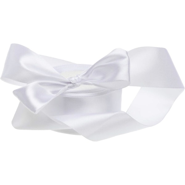 Galaxy 2" brett-nauha Handgjorda Butterfly Silk Band Presentpappersband (vit) 4st White