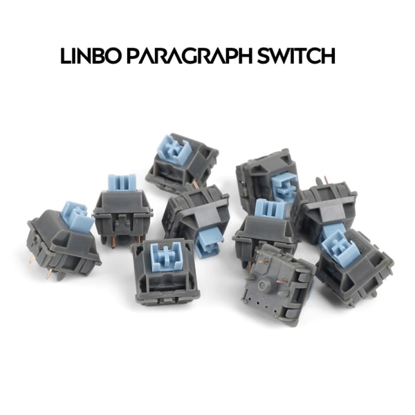 Gateron Limbo Switch Känguru-Stam Guldpläterade Fjäderbrytare 5-stifts 65,5g Botten för MX Mekaniska Tangentbord Pre-Smurt