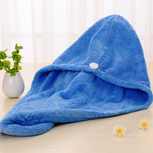 TG 2 st mikrofiberhanddukar, turbanhårhanddukar, superabsorberande torrhandduk