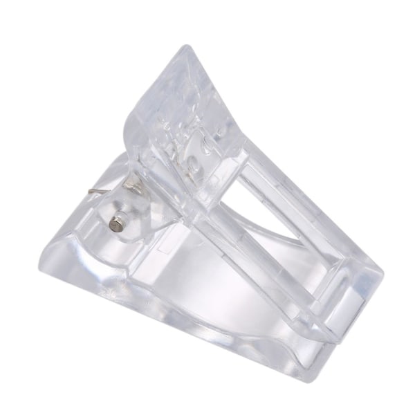 Set med 5. läpinäkyvä polygeeli Snabbbyggande Nagelspetsar Finger kynsien pidennys UV Led Plast Builder Clamps Manikyr Nail Art Tool Kit för Poly