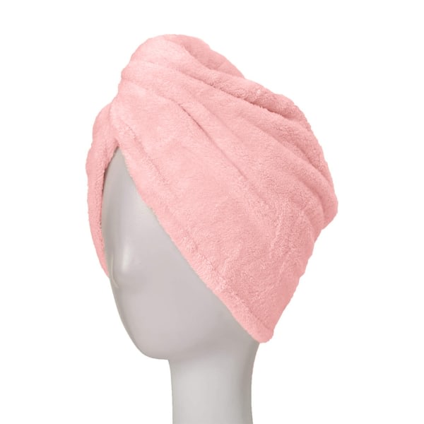 TG Hårhåndklædepakning til kvinder, 1 Pakke Magic Instant Hair Dry Turban lyserød