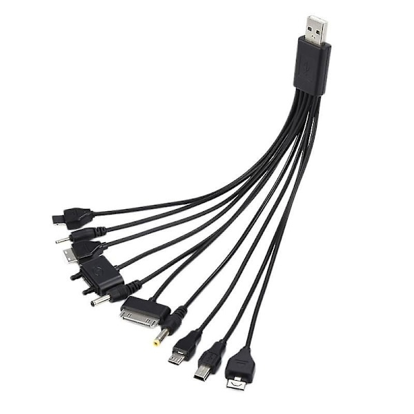 1 pc 10-in-1 Multifunctional Charger USB Cables for Ipod Motorola Nokia Samsung Lg Sony Ericsson Consumer Electronics Data Cables
