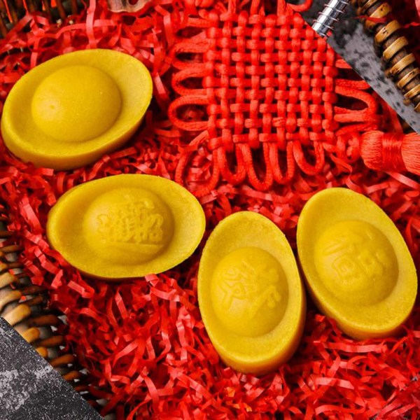 150 g Mid-Autumn Festival DIY Månekageform Håndtryk Guldbarre Form Formstøbeform Kageform Månekagepresse Formar