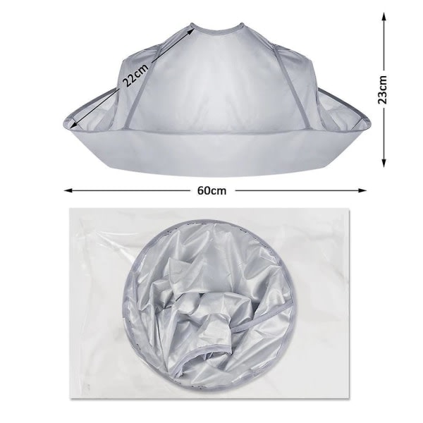TG Smart Frisörkappa Paraply Silver i en one size