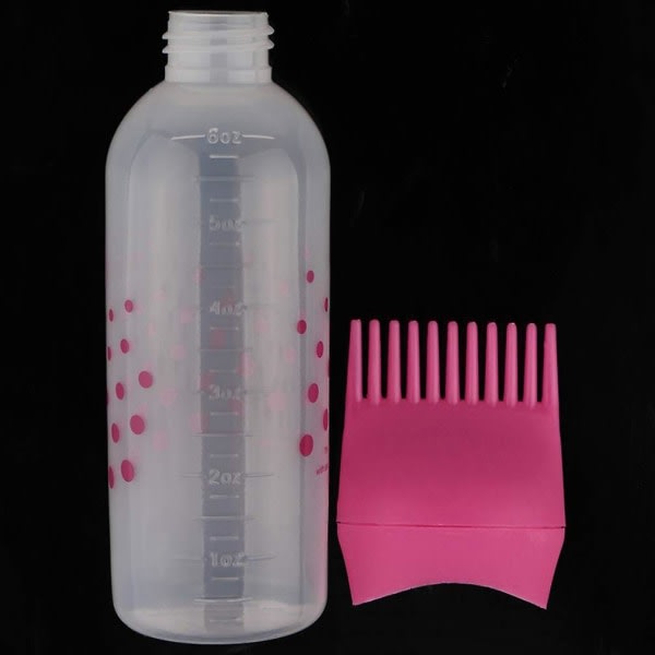 TG Root Comb Applikatorflaskor Paket med 3 plastflaskor för hårfärgning Frisör Kemtvättsflaskor för hårfärgning Håroljor Vård Hårblekmedel