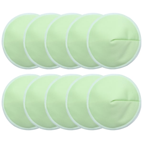 TG Ekologisk vaskebara brystbeskyttelse 10-pack | Återanvändbara amningsskydd Grön
