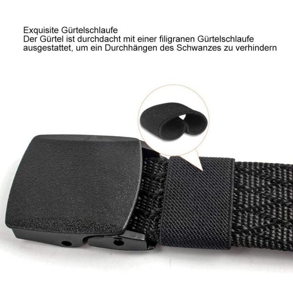 2 nylon män andas taktiska bältesremmar trupper med utomhusvävt bälte utan metallspänne