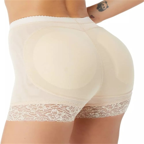 Butt Lifter Trosa Body Shaper Vadderade Lift Bum Hip Trosor Svart L