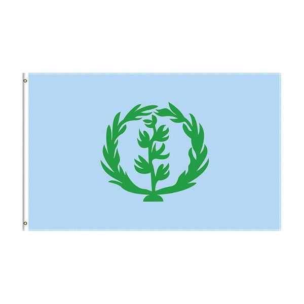 Flagshow Eritrean 1952-1961 Historical Flag 90x150cm: Autentisk Eritrea National Banner, Innendørs/Utendørs Dekor" 90 x 150cm