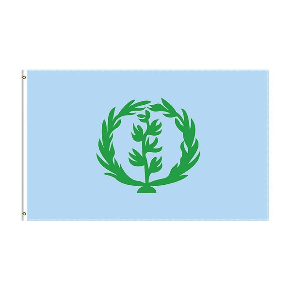 Flagshow Eritreansk Historisk Flagga 1952-1961 90x150cm: Autentisk Eritrea National Banner, Inomhus/Utomhus Dekoration 90 x 150cm