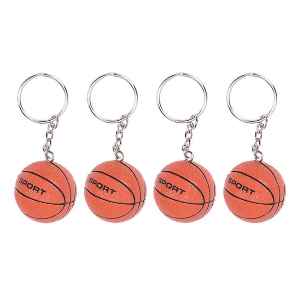 2 stk. Mini Basketball Nøkkelringer Kreative Hengepynt
