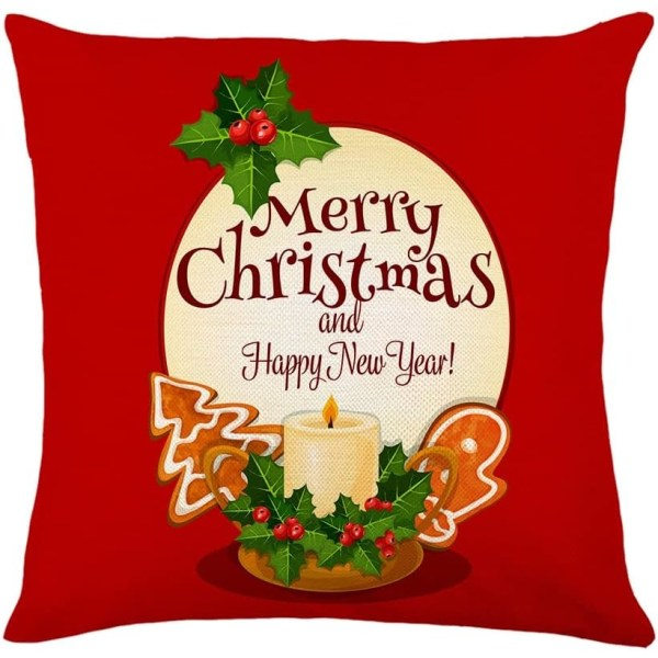 Julkuddfodral 45x45 cm Kuddfodral Cover Bomull