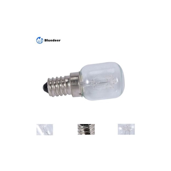 2-pack E14 Högtemperatur Glödlampa 500 Grader 25w Halogen Bubbla Ugnslampa