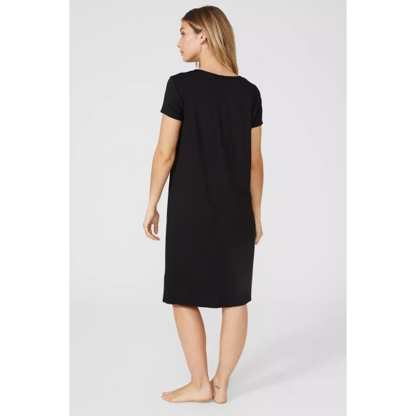 Debenhams Dam/Dam Daisy Jersey Pocket Nightie 8 UK - 10 UK Musta 8 UK - 10 UK