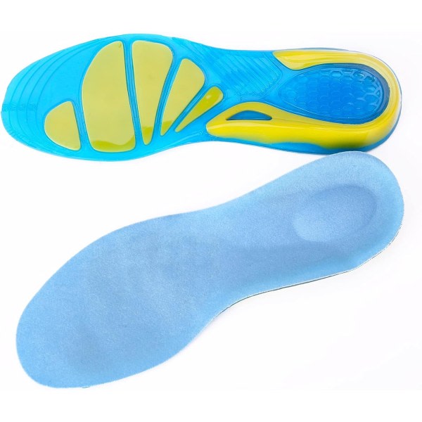 30,5 cm Gel Shoe Insoles - Ett par - Smärtlindring - Idealisk for Spor