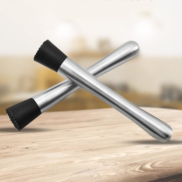 Galaxy Hushålls rostfritt stål Cocktailmixer Mixer Stick Crushed Ice Hammer 2 delar