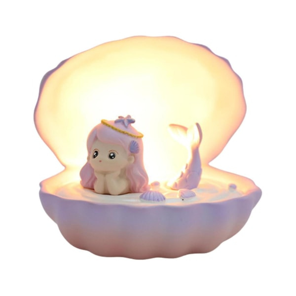 LED Søt Havfrue Lampe Fairy Lights Bordskive