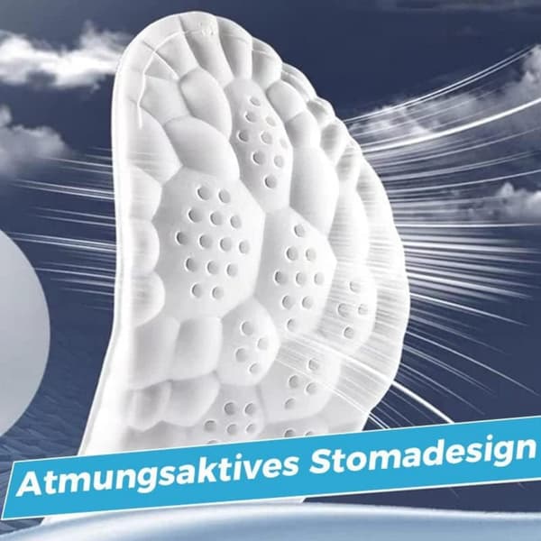 Lollanda 4D ultrabløde og åndbare indlægssåler 1 par Grå 35-36_yux 35-36