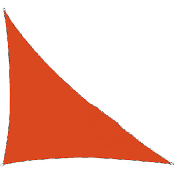 Vanntett Solseil for Hage, Rettvinklet Triangel Solskjermingsseil Baldakin UV-blokk Bassengbeskyttelse Oransje Orange 3*3*4.3m