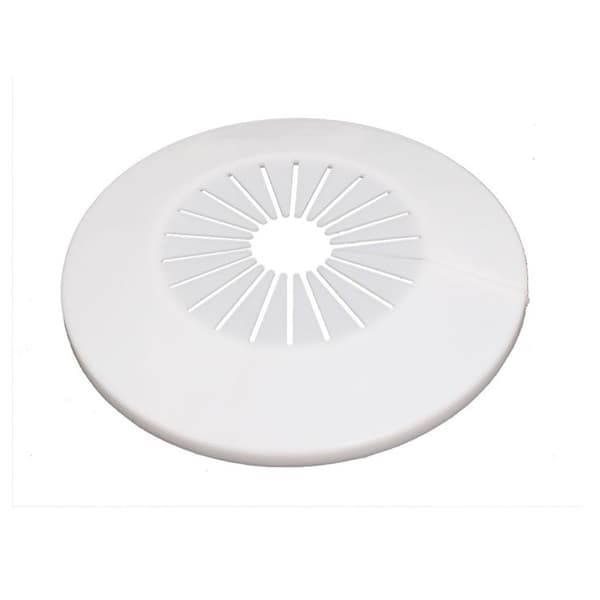 Rørbeskyttelse Dekorasjon, 30mm-55mm PP Plast Rosett Vannrør Avløpsrør Beskyttelse Hvit 2stk_yux