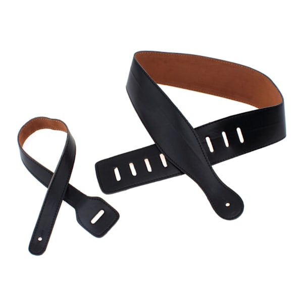 Holdbar læder guitarrem med justerbar strop, til elektrisk guitar, tilbehør til bas 0.1 Brown