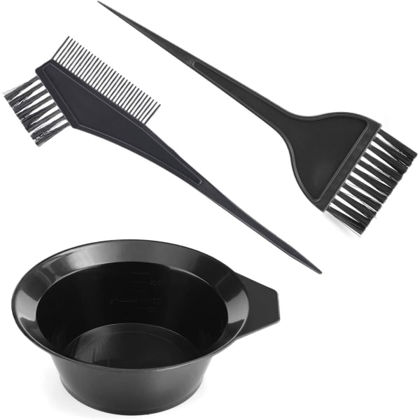 TG 3-pack hårfärgningsverktyg, Gezimetie set för hårfärgning, borste dubbelsidig färgkam och set DIY Salon (3 st)