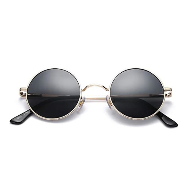 Retro små runda polariserade solglasögon miehelle naisnainen John Lennon Style