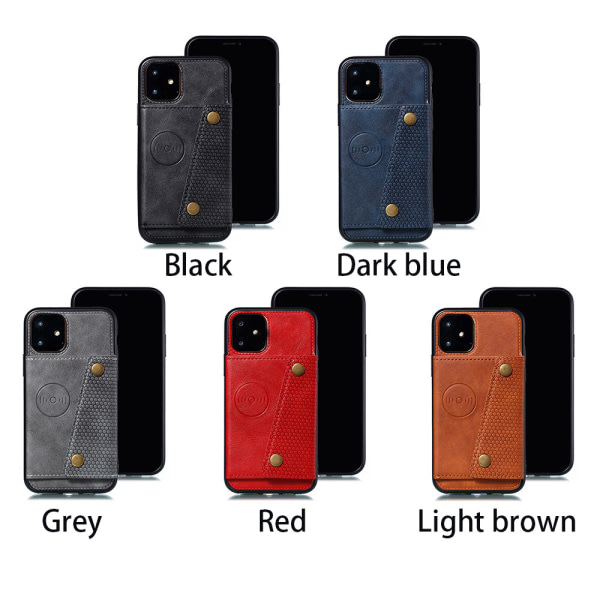 TG Smidigt Skal med Korthållare - iPhone 11 Ljusbrun