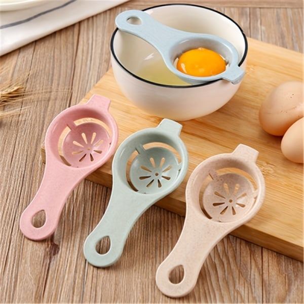 1 stk Eggvite-separator Eggeplommeseparator Eggesil Kjøkkenbaking Eggeplomme Eggvite Eggesil Kjøkkenutstyr Rosa