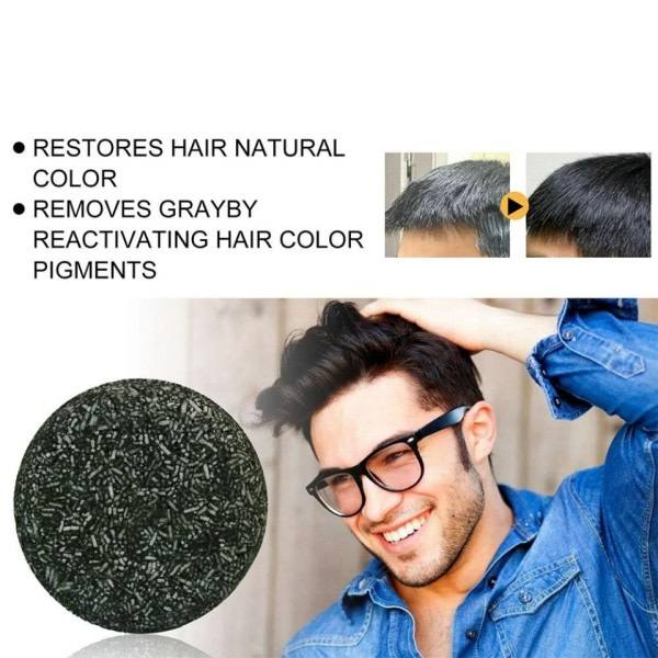 TG Saippua Hiusten Tummennus Shampoo Palkki Korjaa Harmaa Valkoinen Hiukset Väri Shampoo Luonnollinen Harmaa Kiilto Musta Saippua