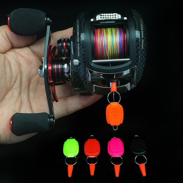 Baitcasting-heittokelan kalastusvälineen pidike (punainen)