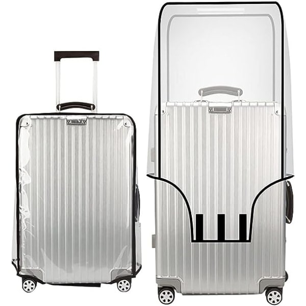 TG Transparent PVC Resväska Skydd Bagageskydd Vattentät Resedräkt