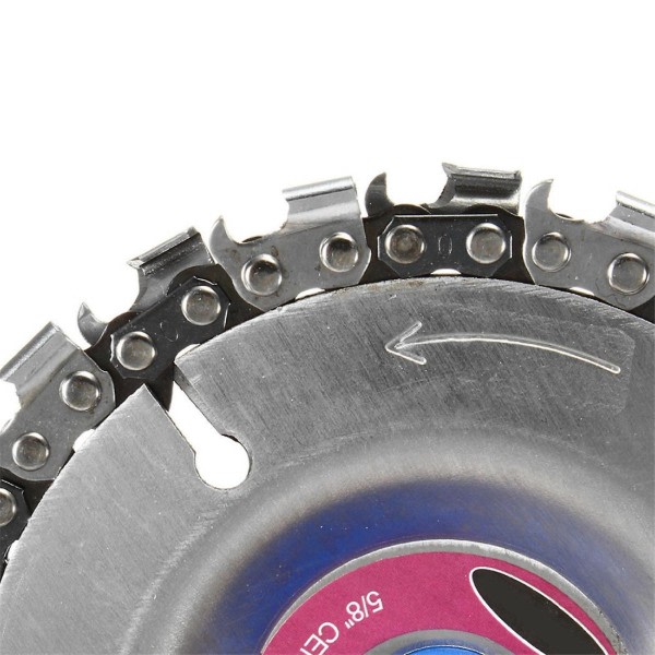 Slipkedjeskiva 4 tum för träsnideri, 100/115 mm vinkelslip, 22 tand