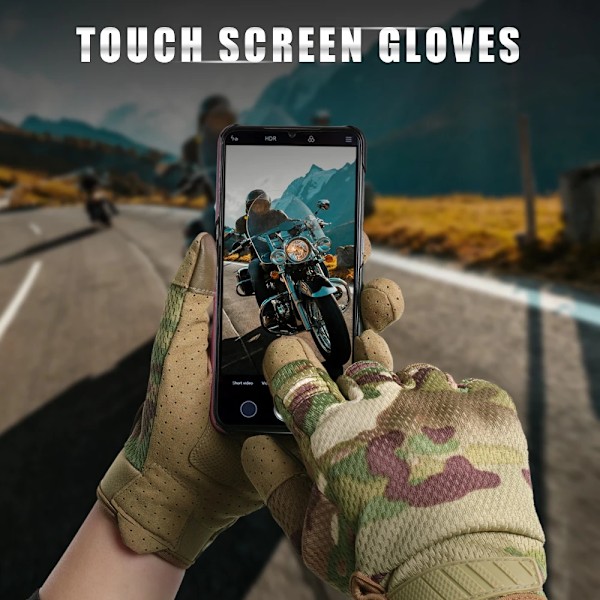 Sykkelutstyr Taktiske Touchscreen Hansker Sykling Fullfingerhansker Ski Moto Sykkel Fiske Anti-Skli Arbeids Hansker Menn CP CP S