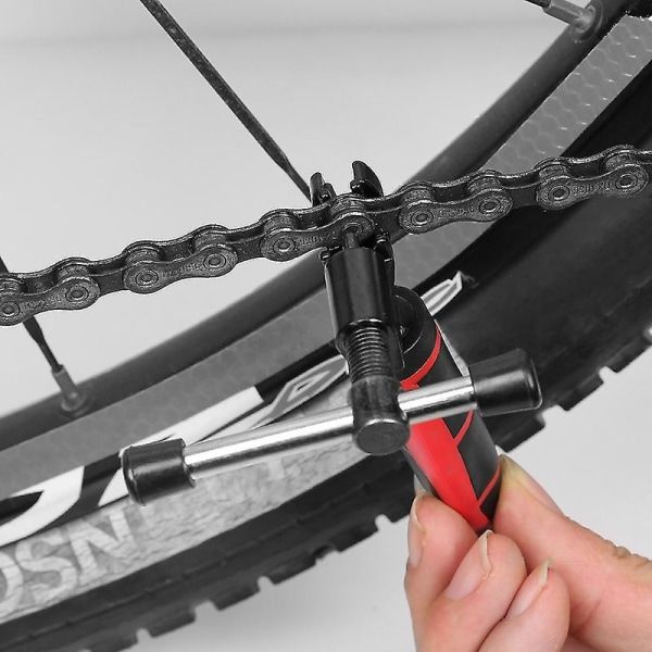 Cykelkæde lynlås skærnøgle, kædeskærer kædefjernelsesværktøj kædepisk rødt håndtag kædeskærer rideudstyr