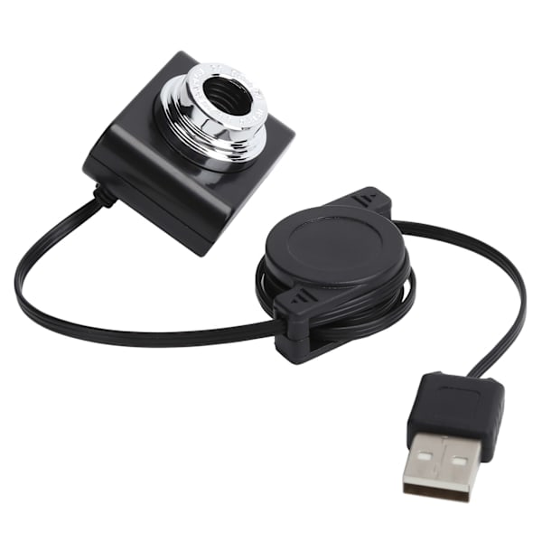 Webcam for video conferencing, USB manual focus built-in microphone driver-free computer webcam with high-quality video resolution, flexible