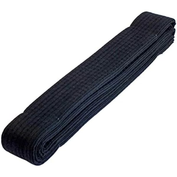 Dobbelt Taekwondo Bælte Karate Judo Hapkido Kampsportsuniform Farve Rang Bælte 220cm Sort Længde 220cm87tommer